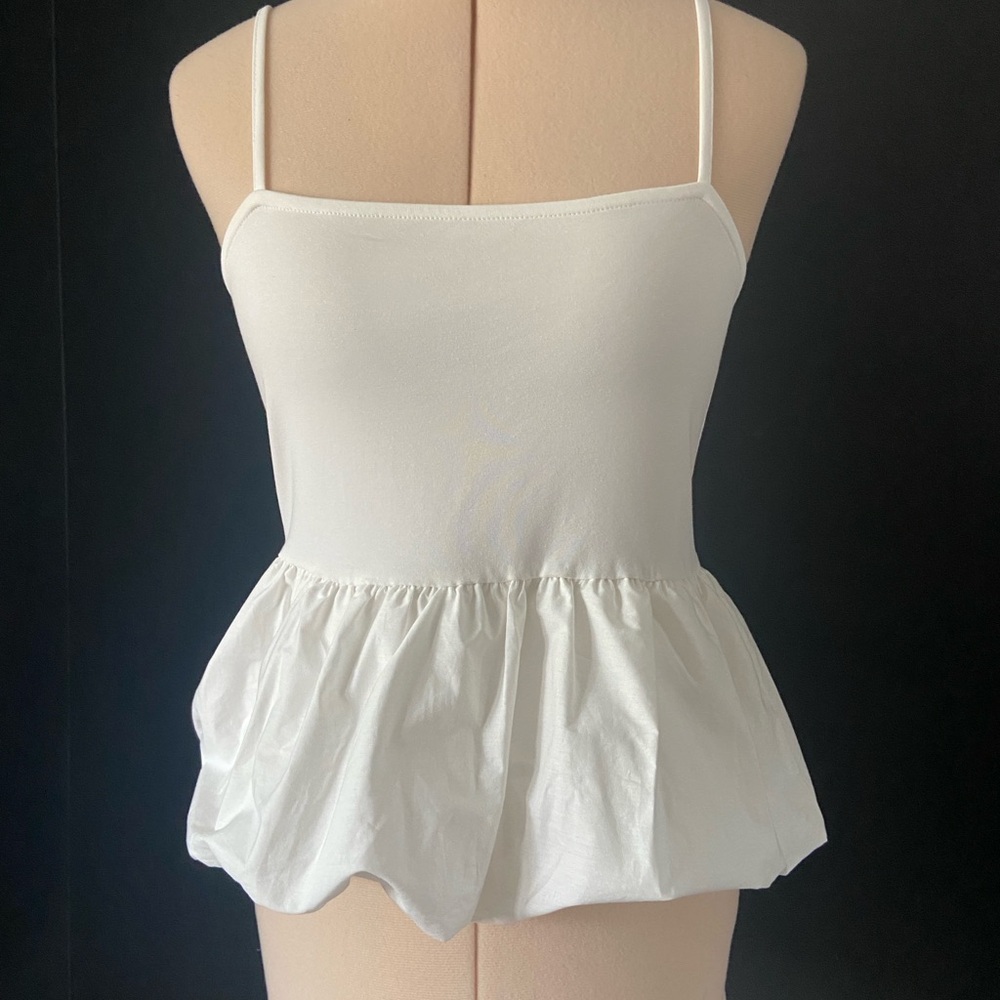 H&M  Peplum Tank Top size small new with tags